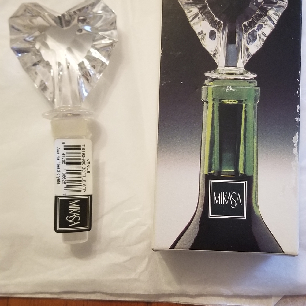 Nib Austria lead crystal Mikasa wine stopper